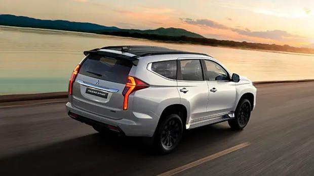 Mitsubishi Pajero Sport rear 3/4 driving shot