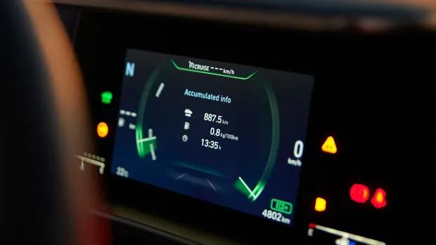 Hyundai Nexo 2021 record setting screen