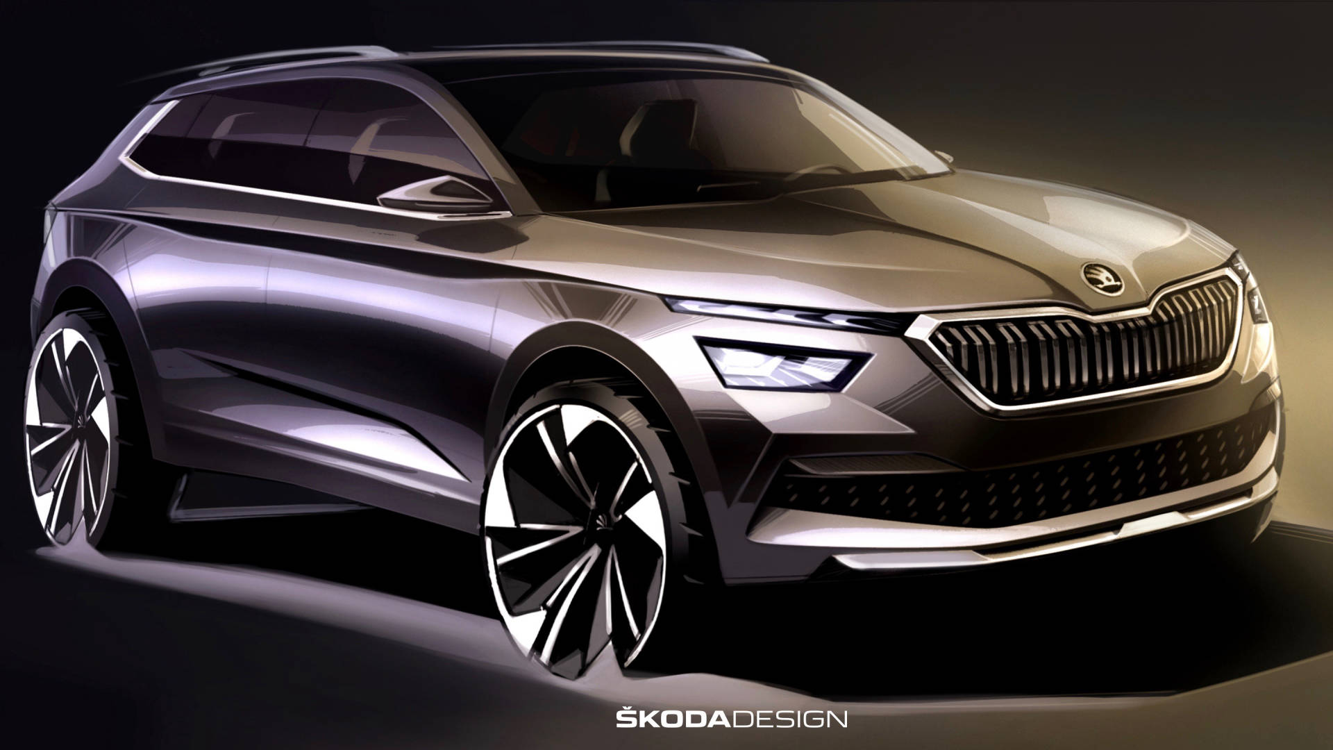 Skoda Kamiq previewed by official sketches