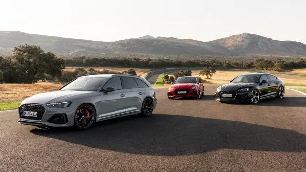 2024 Audi RS cars with competition pack wide angle image static