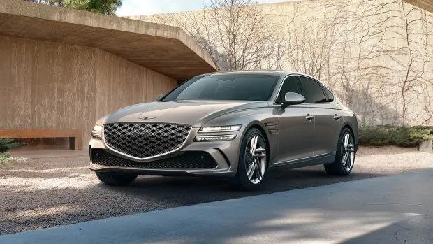 2024 Genesis G80 facelift front 3/4