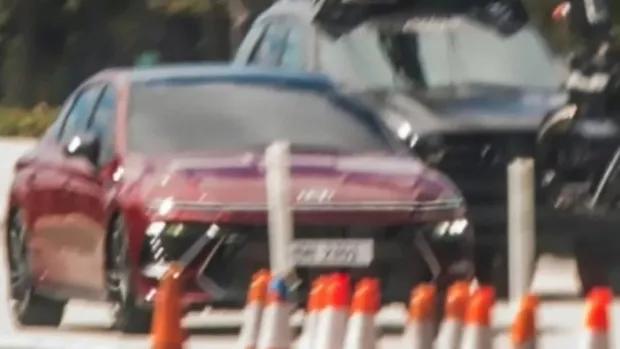 Hyundai Sonata 2023: facelifted Toyota Camry-rival spotted filming in Korea, likely for Australia
