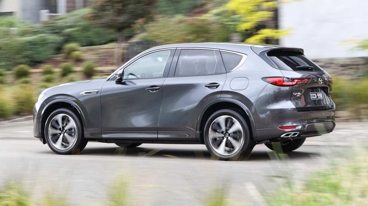 Mazda CX-60 P50E Azami 2023 rear 3/4 driving