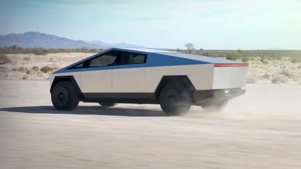Tesla Cybertruck 2022 rear 3/4