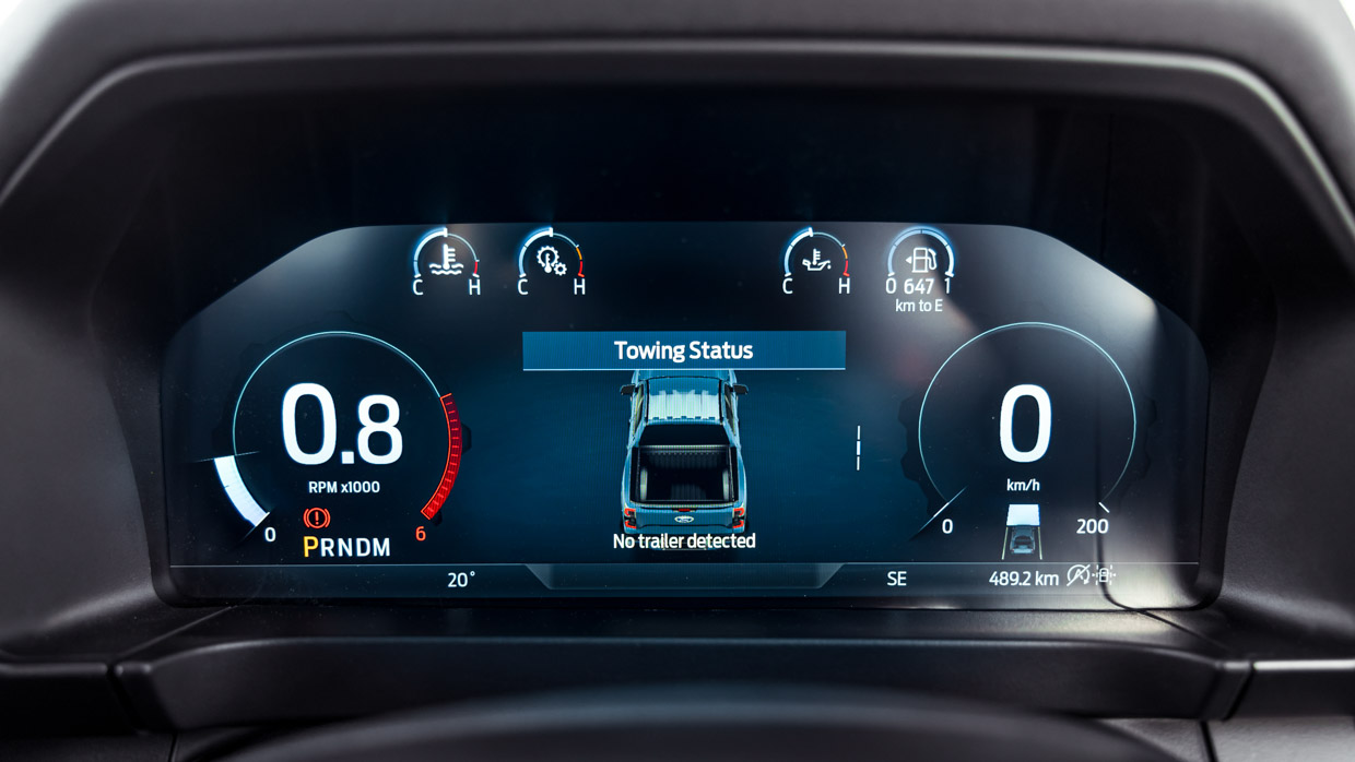 Ford Ranger Wildtrak X 2023 digtial dash