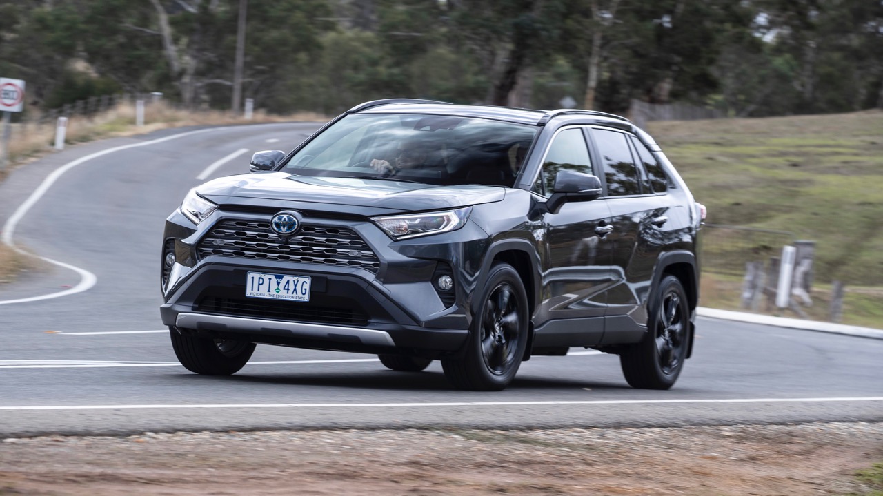 A 2019 Toyota RAV4 SUV in grey