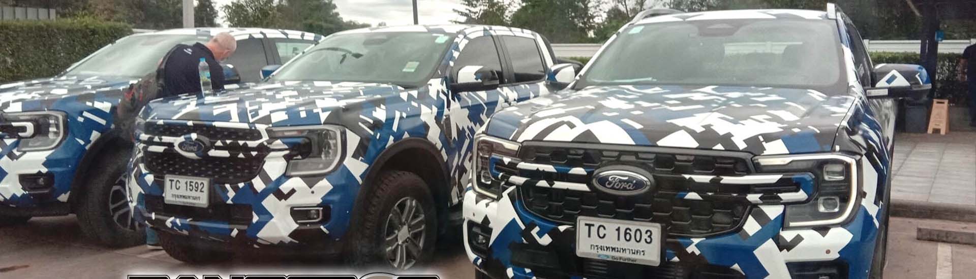 Ford Ranger 2022: new front end revealed in Thailand pictures