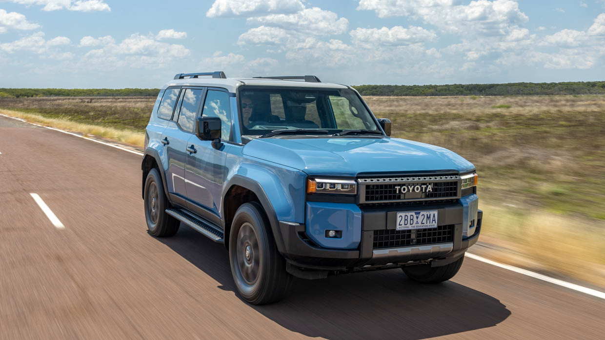 2025 Toyota LandCruiser Prado Altitude on road