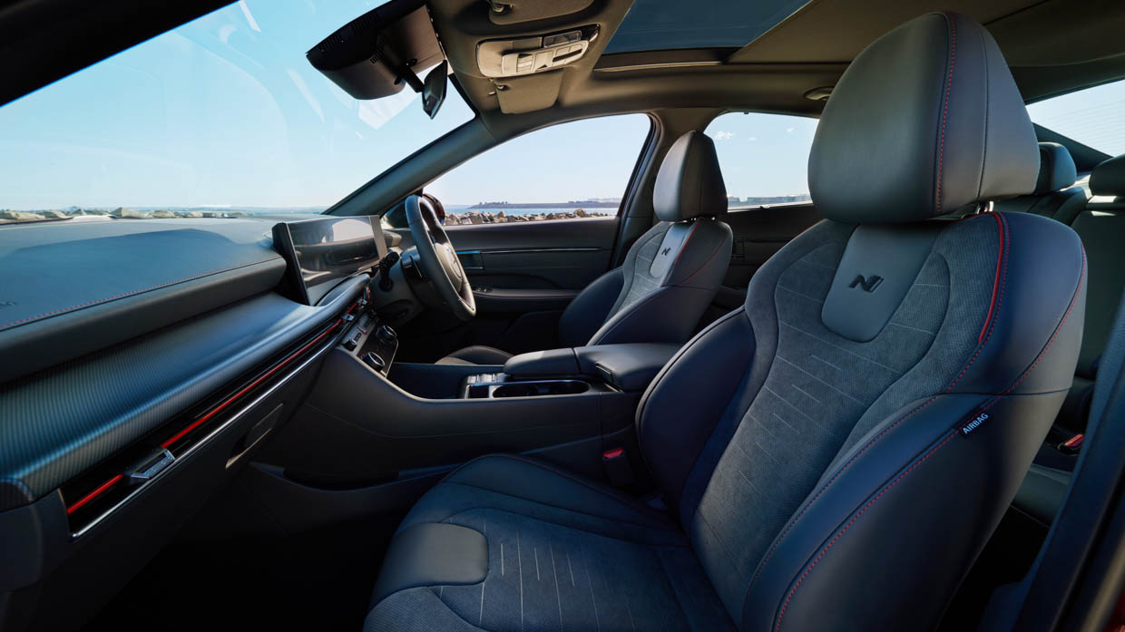 2024 Hyundai Sonata N-Line wide shot of front seats