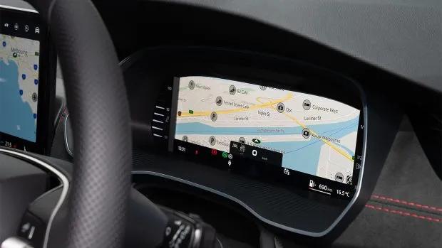 Skoda Octavia RS wagon driver's display