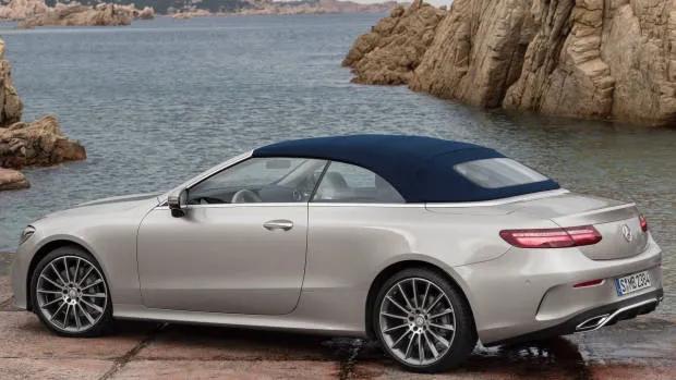 2018 Mercedes-Benz E-Class cabriolet silver rear