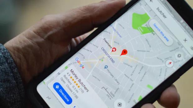 Google maps hand held
