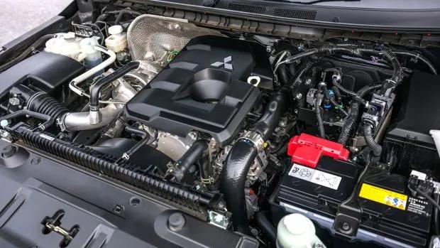 2024 Mitsubishi Triton engine bay close up