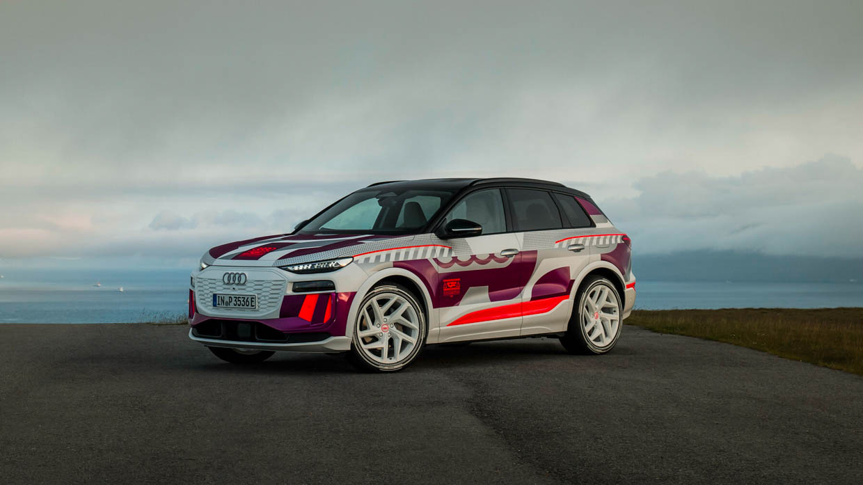 Audi Q6 E-tron 2025: prototype electric SUV previewed ahead of 2025 release