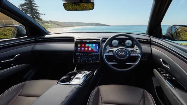 Hyundai Tucson 2021 brown interior