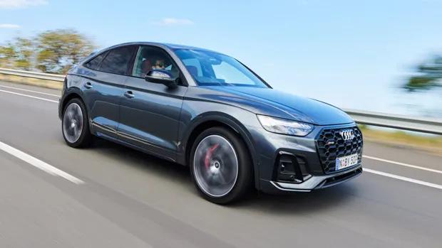 Audi SQ5 Sportback 2022 grey side profile