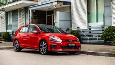 2019 Volkswagen Golf GTI Tornado Red front end