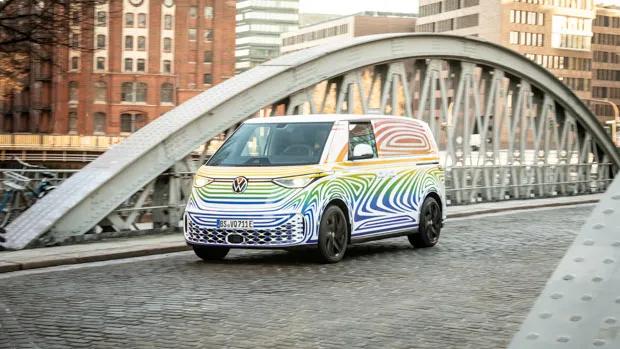 Volkswagen ID Buzz electric van interior spied ahead of launch