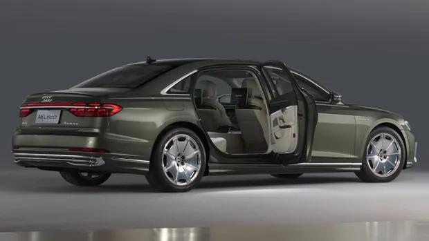 Audi A8 L Horch 2022 rear 3/4 door open