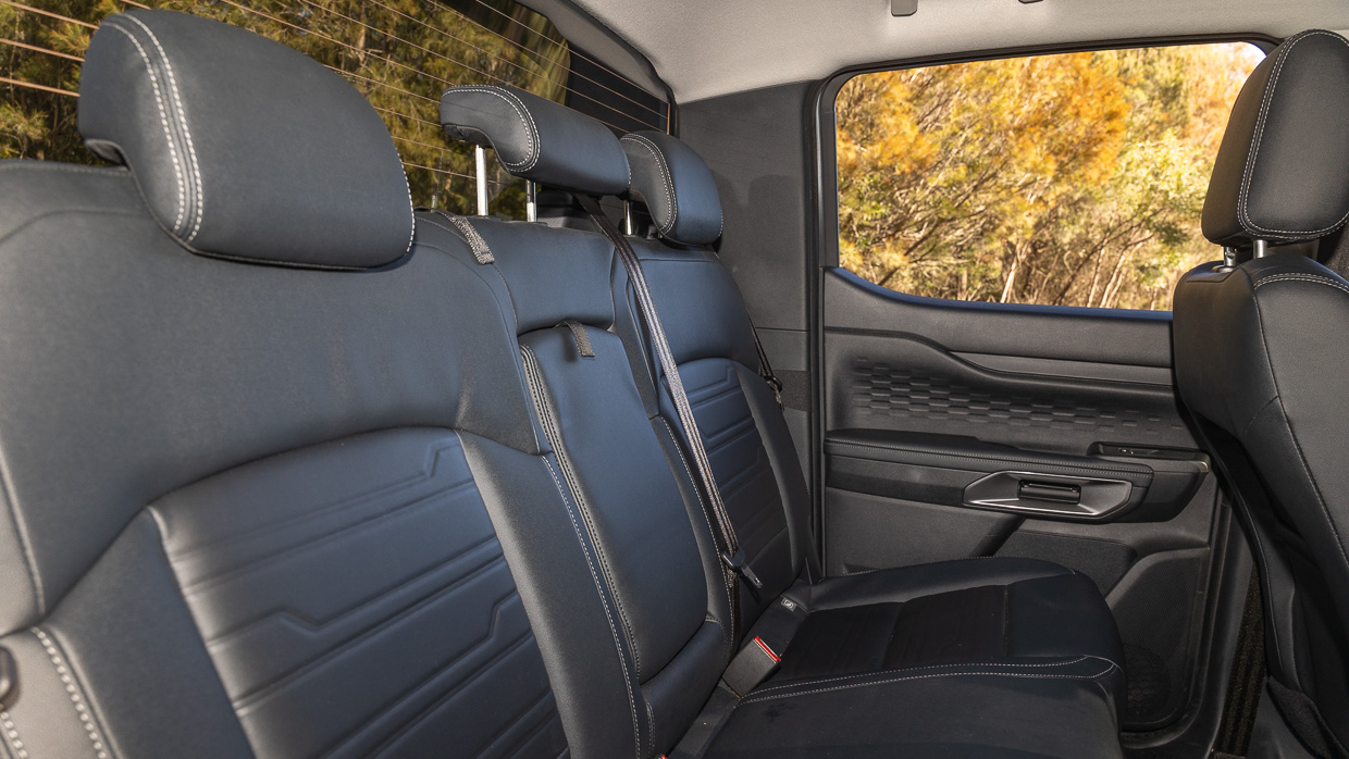 Ford Ranger Sport 2026 interior back seat