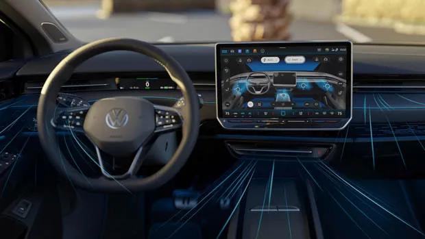 Volkswagen ID7 2023 interior screen wide