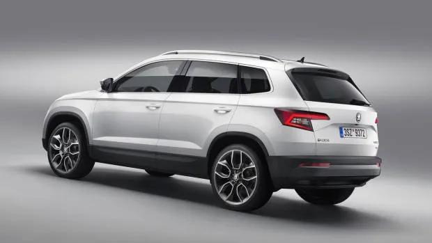 2018 Skoda Karoq white rear