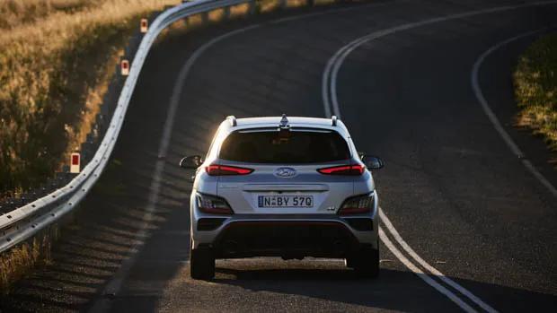 Hyundai Kona N on the road