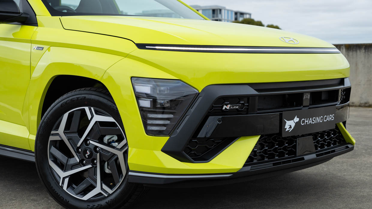 2024 Hyundai Kona Hybrid N-Line front end detailing design