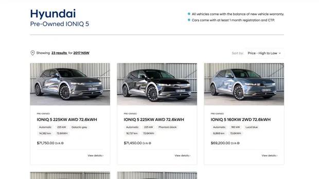 Hyundai Australia starts selling used Ioniq 5 models direct to the public at “sharp prices"