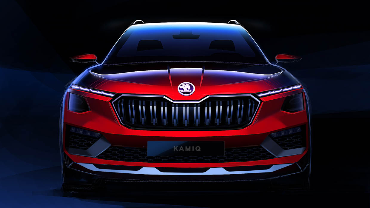 Skoda Kamiq 2023: facelifted small SUV previewed in digital renders