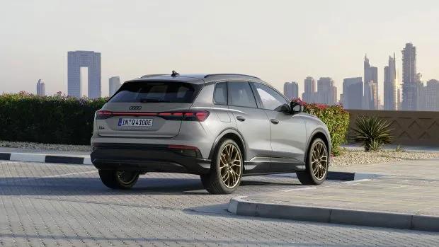 Audi Q4 E-Tron 2023 rear 3/4 s-line