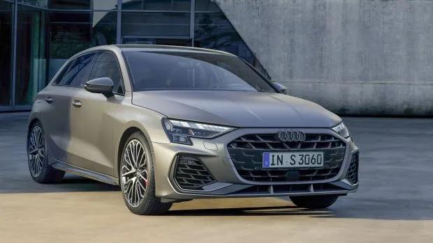 Audi S3 Sportback 2024 daytona grey matte front end