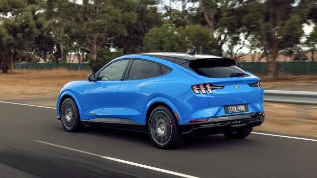 Ford Mustang Mach-E GT 2023 rear 3/4 driving