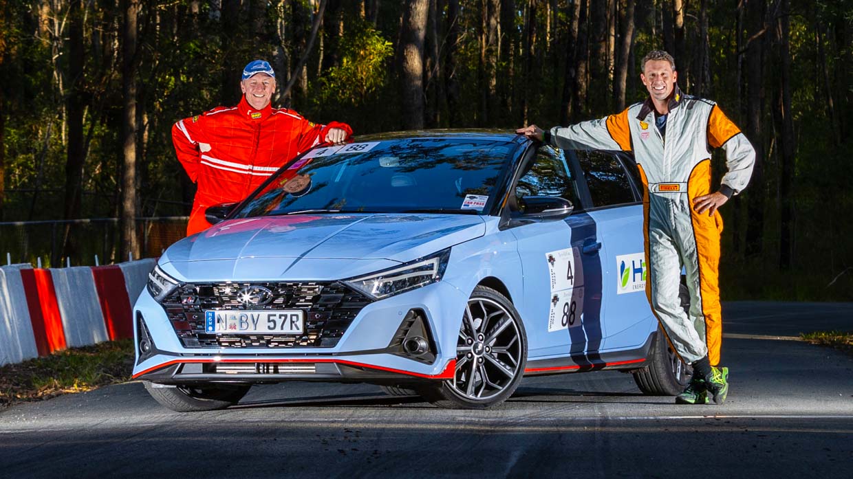 Hyundai i20N 2023 hill climb Iain Curry + Cranston Polson