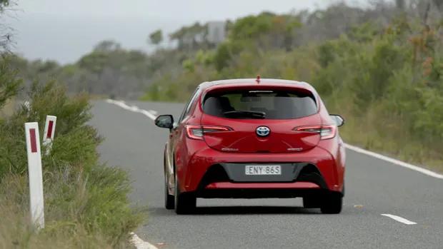Toyota Corolla Ascent Sport hybrid 2022 rear driving