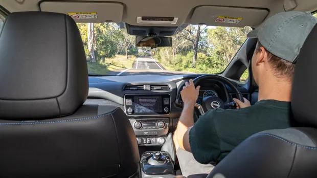 Nissan Leaf E+ 2023 driving interior