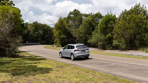 Skoda Kamiq 85TSI Style 2023 rear 3/4 driving far