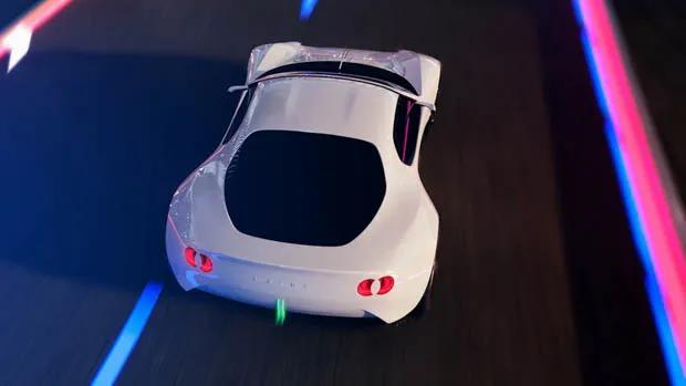 2030 Mazda roadster concept top down view