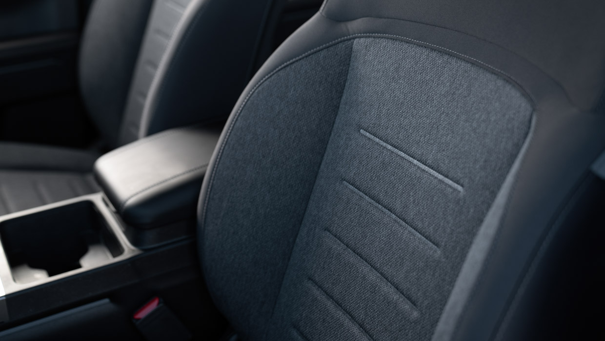 Kia Tasman SX 2025 interior seat material